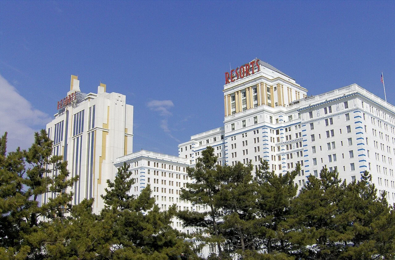 The hotel towers of Resorts in Atlantic City